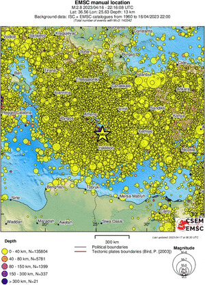 wide historical seismicity