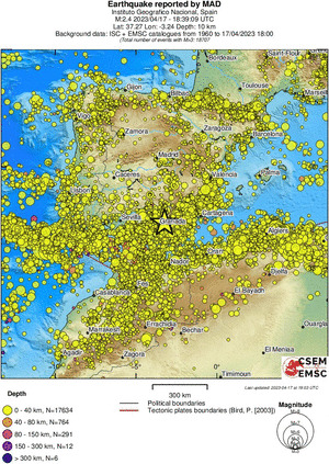 wide historical seismicity
