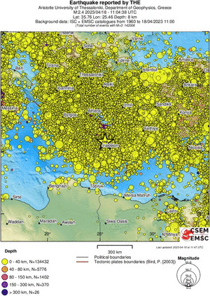 wide historical seismicity