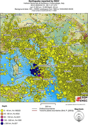 wide historical seismicity