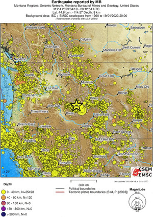 wide historical seismicity