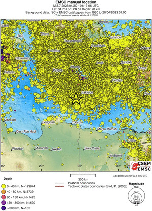 wide historical seismicity