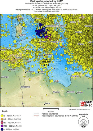 wide historical seismicity