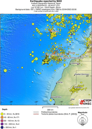 wide historical seismicity
