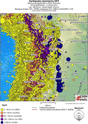 wide historical seismicity