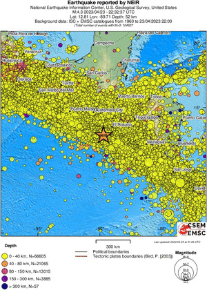 wide historical seismicity