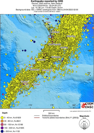 wide historical seismicity