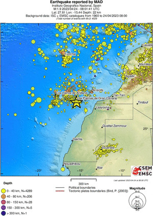 wide historical seismicity