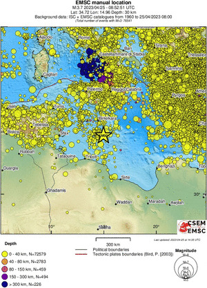 wide historical seismicity