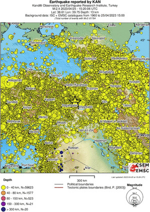 wide historical seismicity