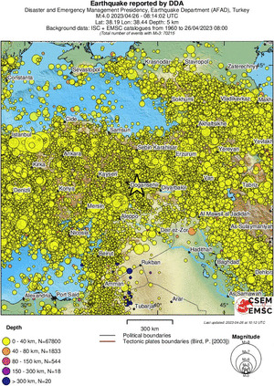 wide historical seismicity