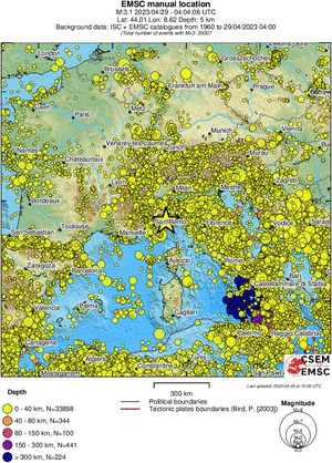 wide historical seismicity