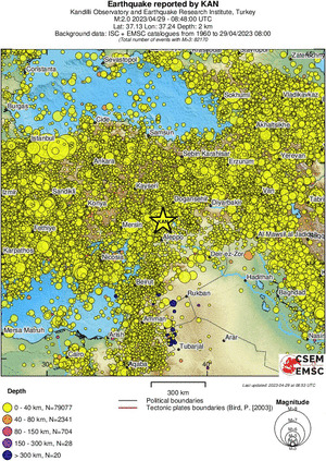 wide historical seismicity