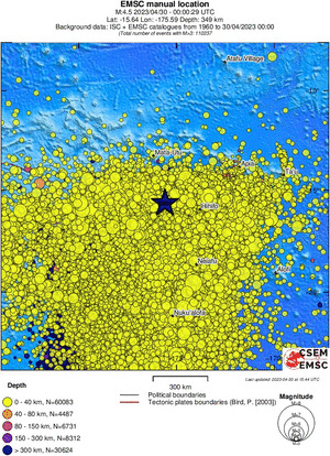 wide historical seismicity