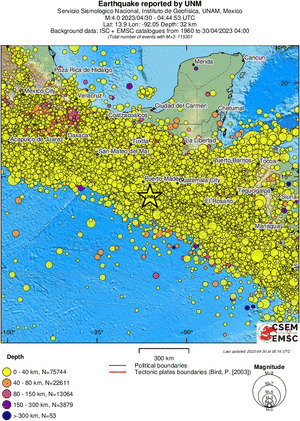 wide historical seismicity