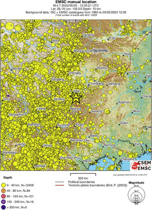 wide historical seismicity
