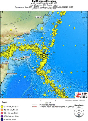 wide historical seismicity