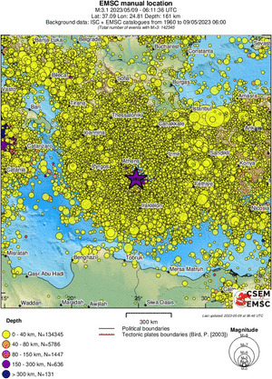 wide historical seismicity