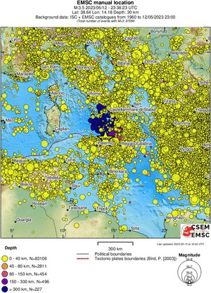 wide historical seismicity
