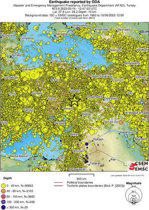 wide historical seismicity