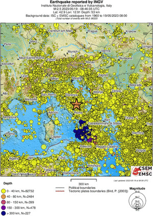 wide historical seismicity