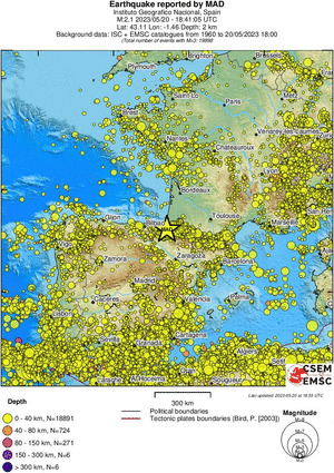 wide historical seismicity