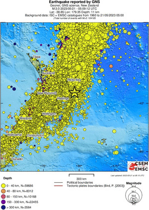 wide historical seismicity