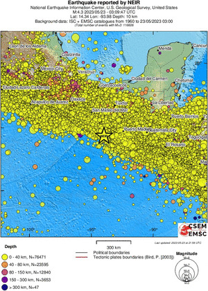 wide historical seismicity