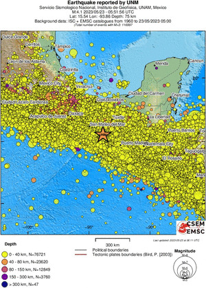 wide historical seismicity