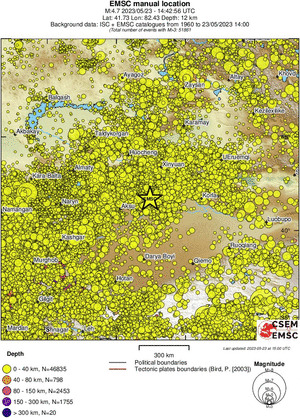 wide historical seismicity