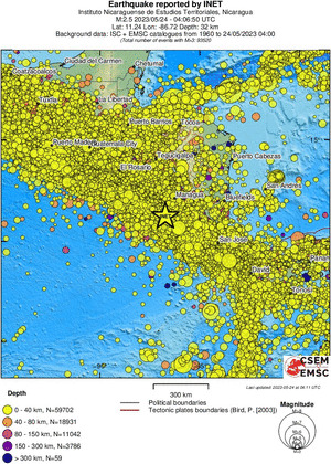 wide historical seismicity