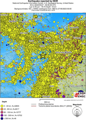 wide historical seismicity