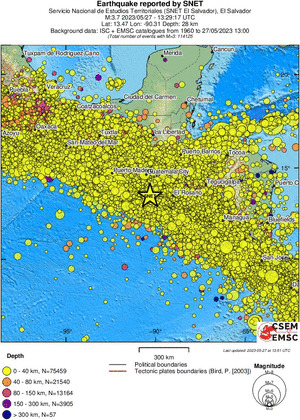 wide historical seismicity