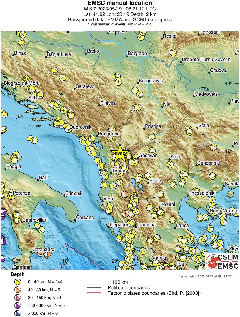 Regional moment Tensor