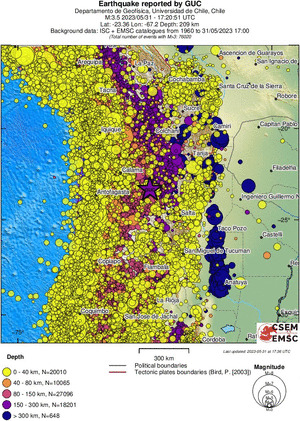 wide historical seismicity