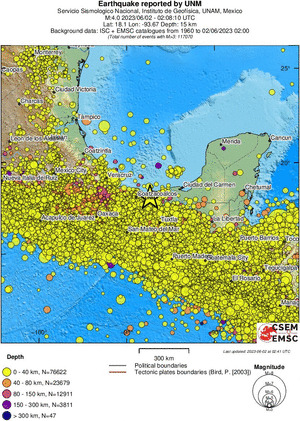 wide historical seismicity