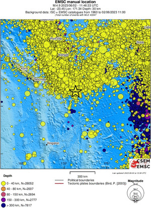 wide historical seismicity