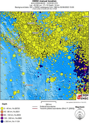 wide historical seismicity
