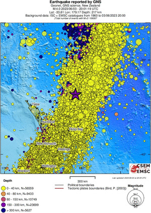 wide historical seismicity