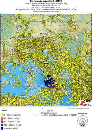 wide historical seismicity