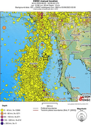wide historical seismicity