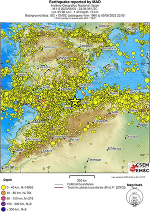 wide historical seismicity