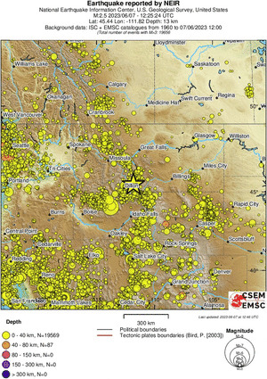 wide historical seismicity