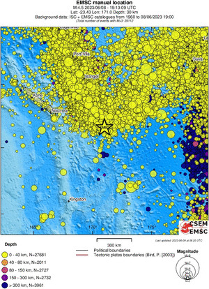 wide historical seismicity