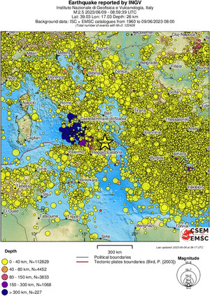 wide historical seismicity