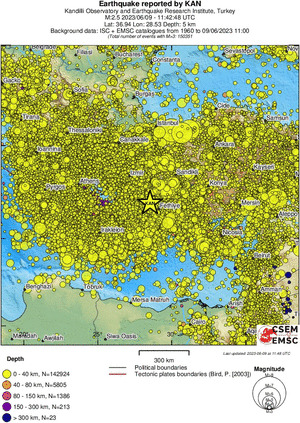 wide historical seismicity