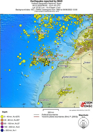 wide historical seismicity