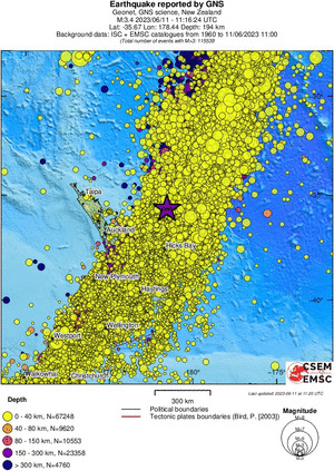 wide historical seismicity