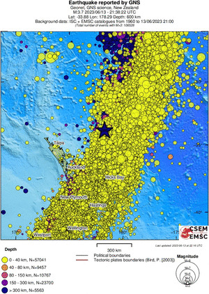 wide historical seismicity