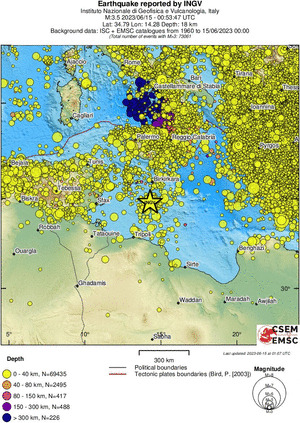 wide historical seismicity